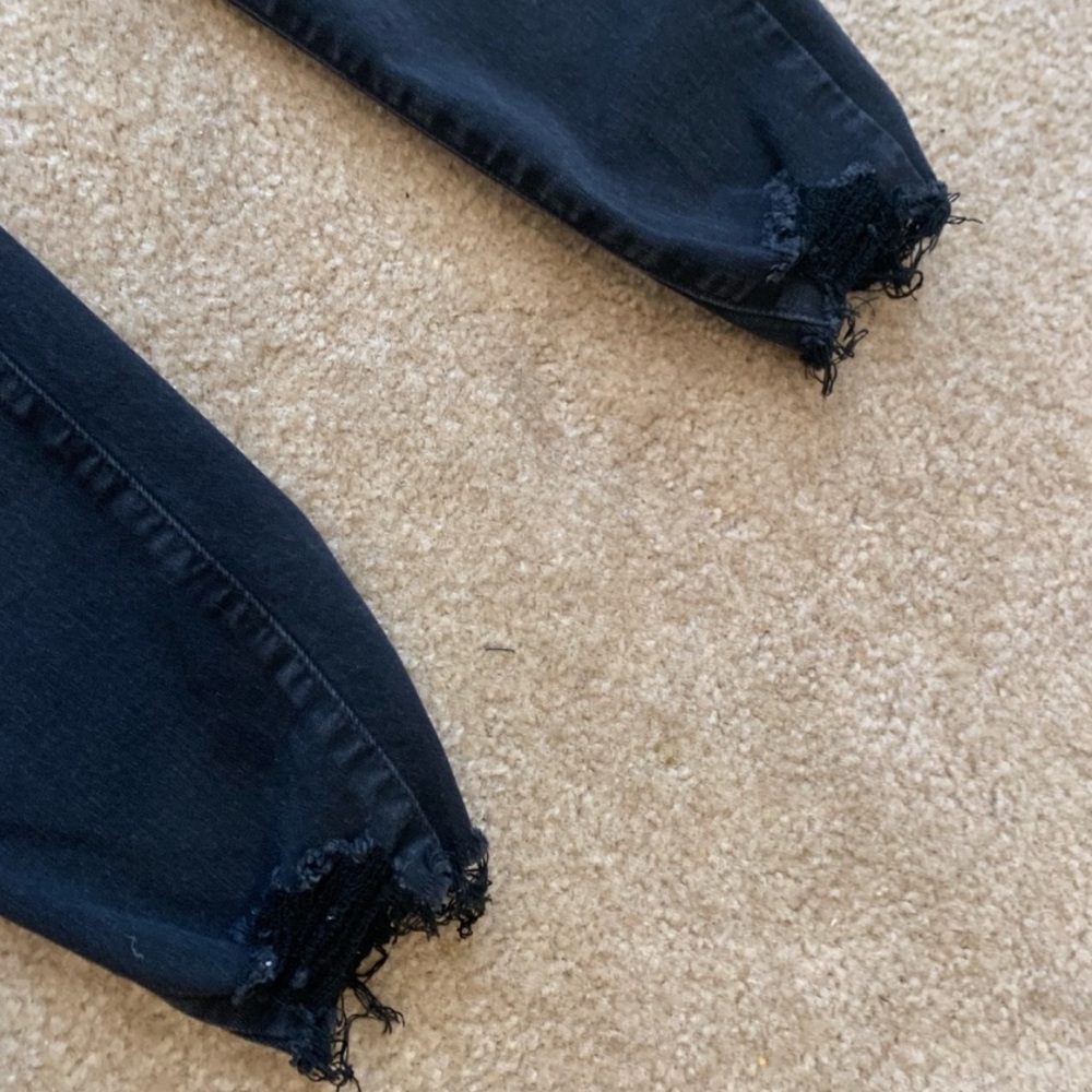 PAIGE verdugo ankle raw hem distressed black jeans - Picture 8 of 8